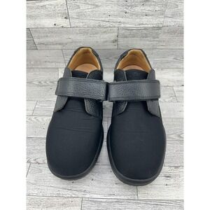 Dr Comfort Brian X-Depth Shoes‎ Mens Size 8.5 Wide Black Leather Lycra Diabetic